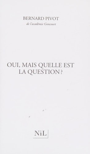 Oui, mais quelle est la question? - Click to enlarge picture.