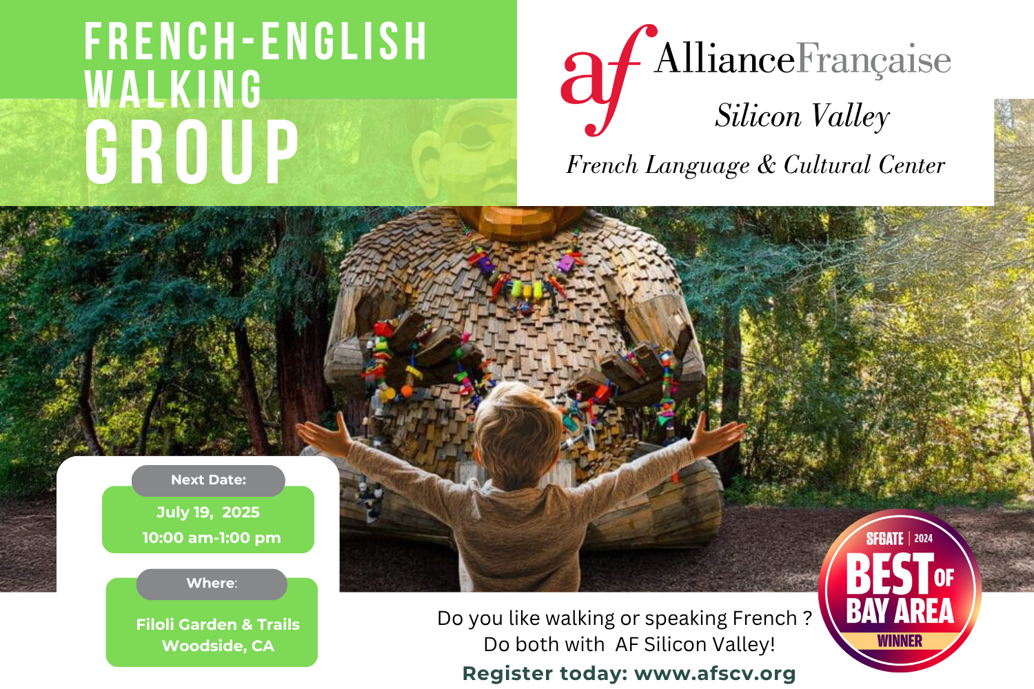 French-English Nature Walk at Filoli Historic House & Garden