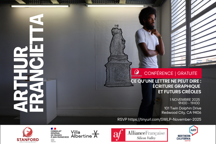 Conference avec Arthur Francietta |  Ce qu’une lettre ne peut dire : Écriture graphique  et futurs créoles