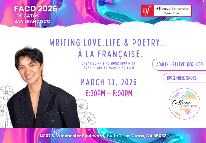 Atelier: Écrire l’amour, la vie et la poésie, à la française