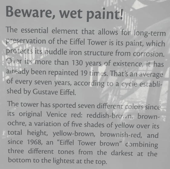 Painting at the Eiffel tower