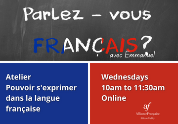 Atelier Pouvoir s'exprimer dans la langue française avec Emmanuel